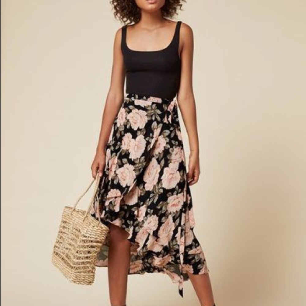 NWOT Reformation Saddie Skirt in Roma